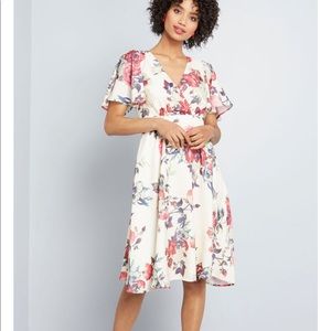 Gorgeous Ivory Tea Dress